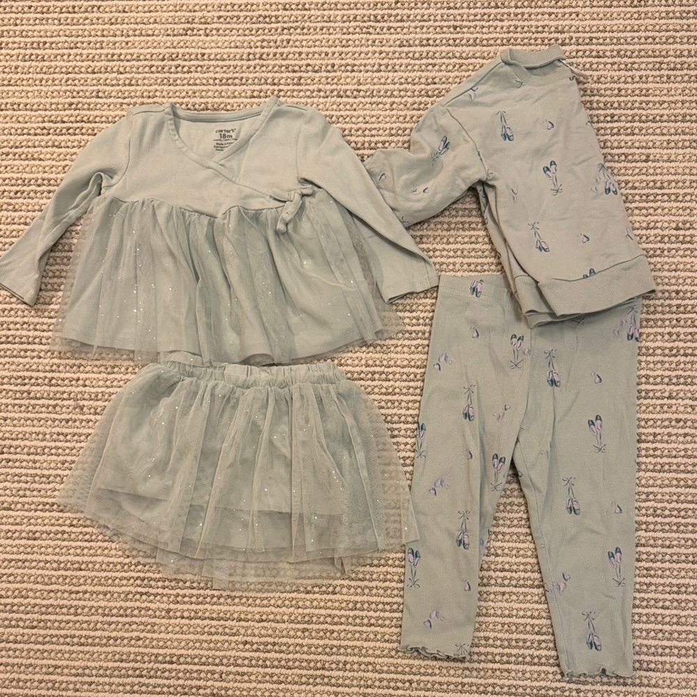 Carter's Gray Kids Matching Set
